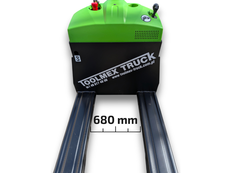 Elektryczny wózek paletowy HANGCHA CBD15 A3MC2-I (rozstaw wideł 680 mm) - idealny do sadownictwa